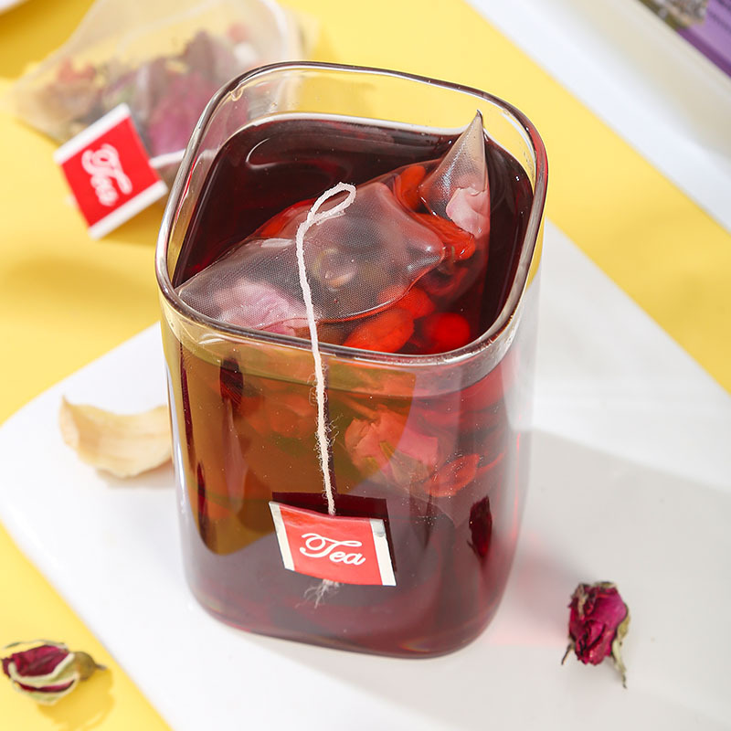 Morning C & Night A Herbal Tea Set — Mulberry, Black Goji, Poria & Rose Tea Bags - Image 3