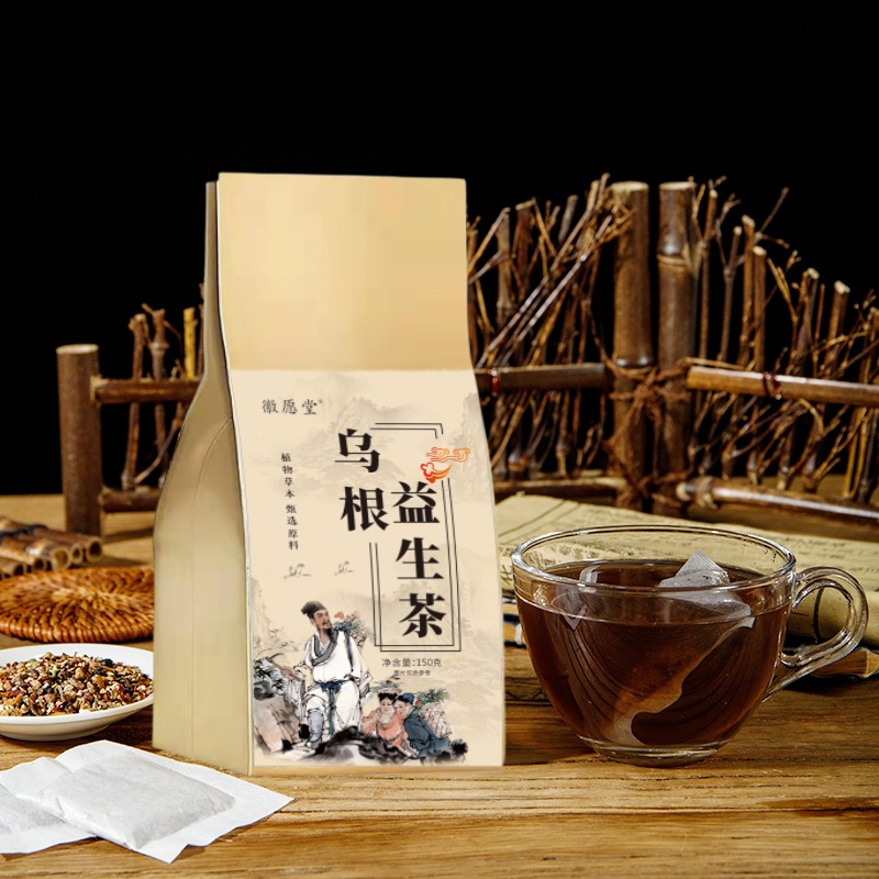 Wu Gen Yi Sheng Tea 150g Bag 5g x 30 Teabags Traditional Herbal Blend with Mulberry Black Sesame Goji - Image 2