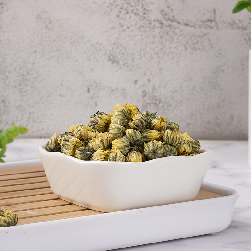Tai Ju Chrysanthemum Buds (Chrysanthemum morifolium) — Dried Flower Tea, 35g Jar - Image 4