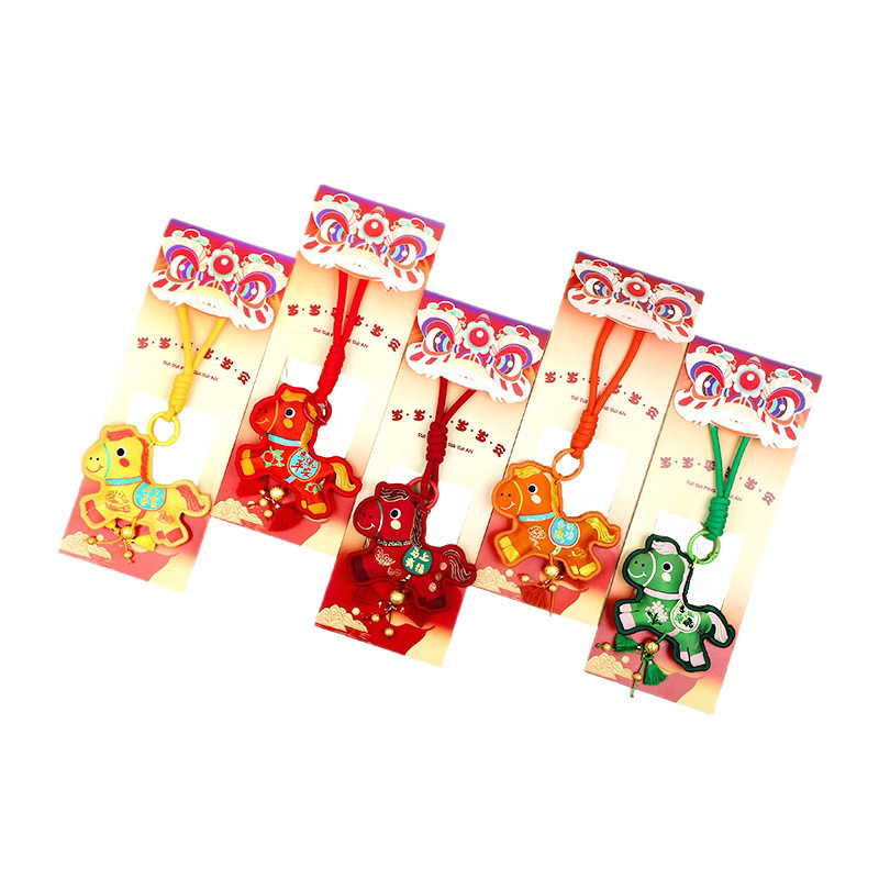 Year of the Horse Sachet Cute Pony Pendant Necklace Bag Handmade Beaded Charm Car Ornament - Image 5