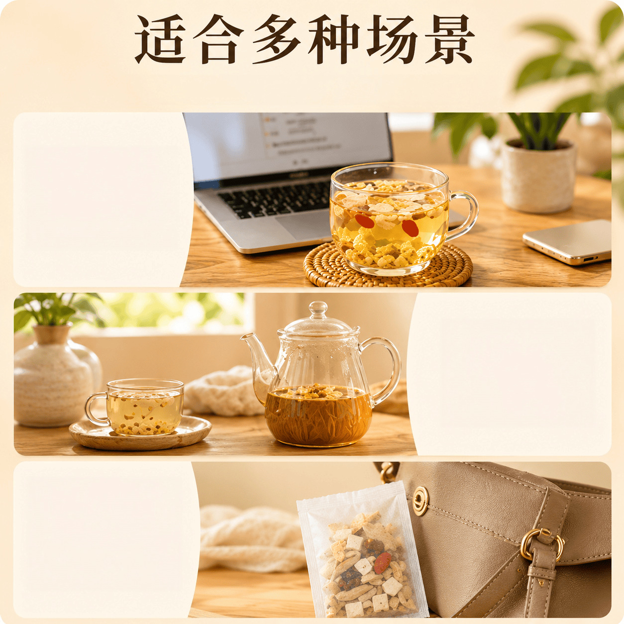 Mai Dong Xue Li Yu Zhu Tea 510g Ophiopogon Snow Pear Solomon Seal Herbal Blend 30 Mini Jars - Image 4
