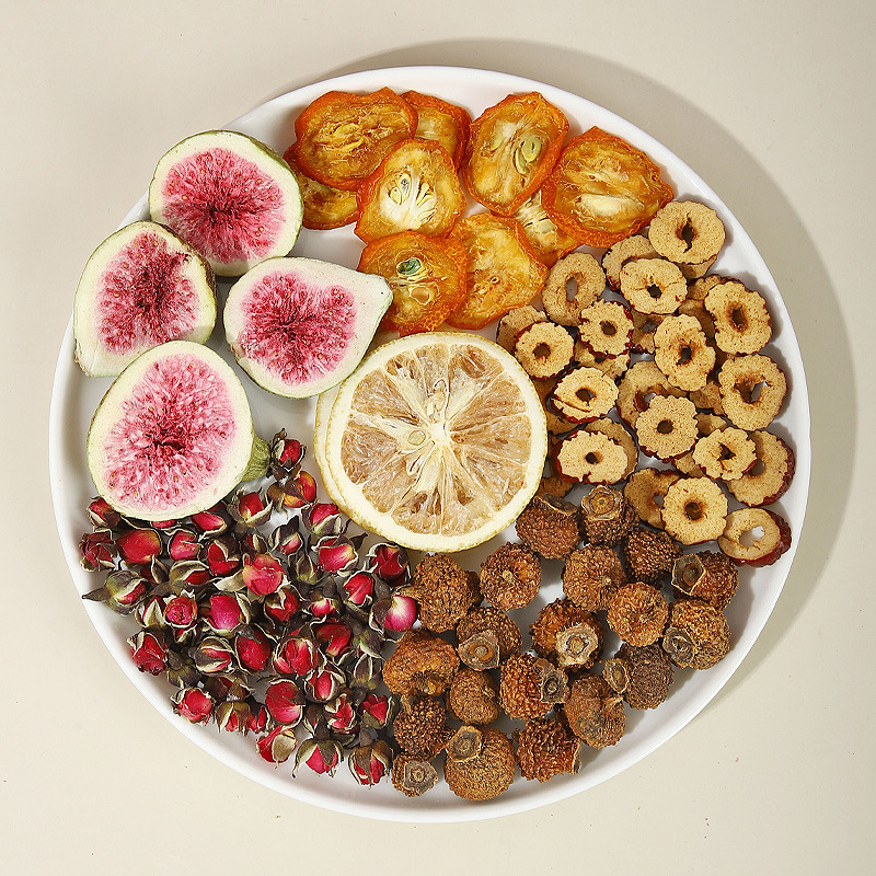 Morning C Evening A Fruit Tea Set 20 Bags Lemon Rosa Roxburghii Fig Blend Herbal Tea - Image 3
