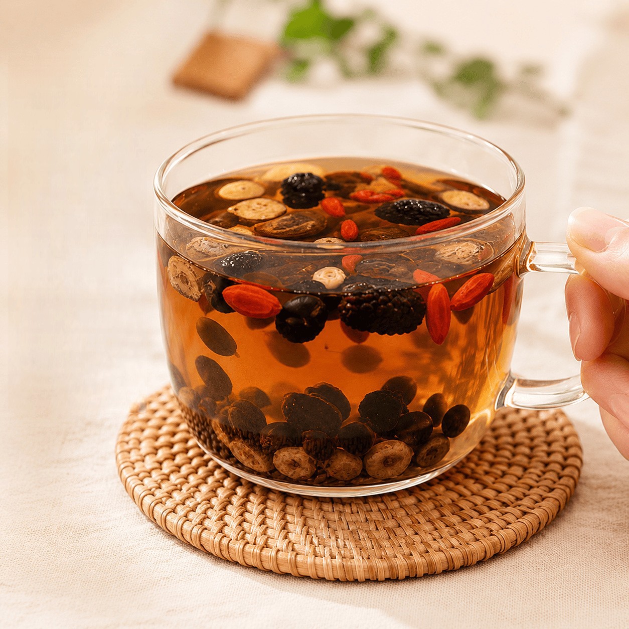 Wumei Sangshen Heidou Herbal Tea 750g Smoked Plum Mulberry Black Bean Daily Wellness Blend - Image 3