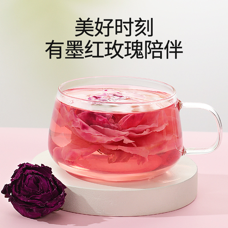 Dried Yunnan Red Rose Tea Whole Flower Crown Buds Meigui Hua Herbal Infusion 40g - Image 2