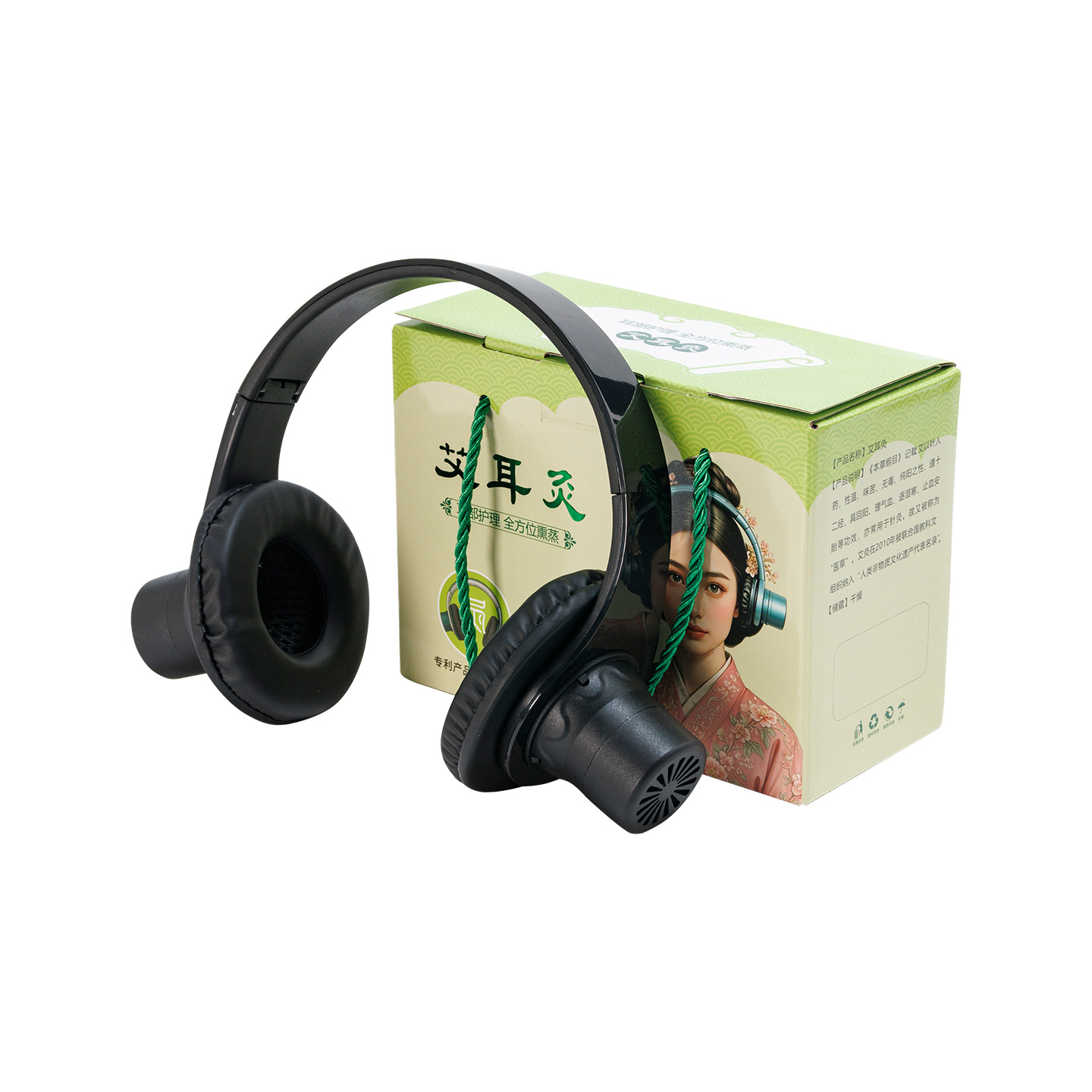 Moxa Box Ear Moxibustion Device Low Smoke Moxa Tool for Ear and Head Wellness 30 Herbal Moxa Cones 250g - Image 4