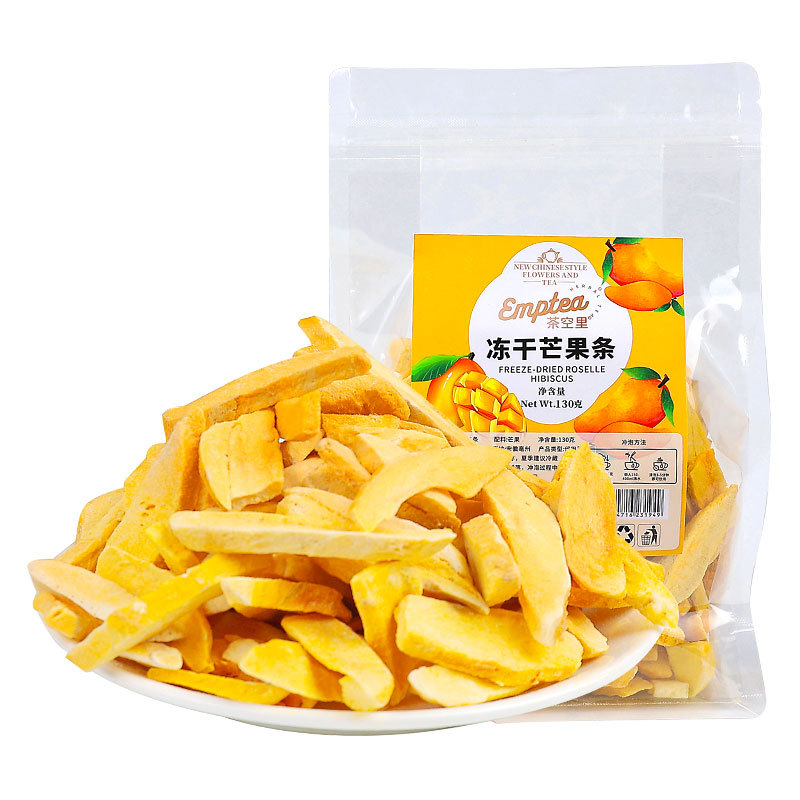 Freeze-Dried Mango Strips (Mangifera indica) — Original Flavor Fruit Snack, 130g Pouch - Image 5