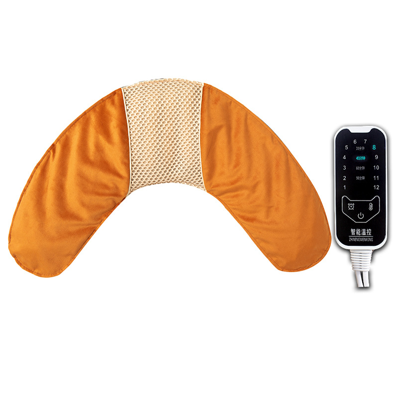 Electric Sea Salt Heat Therapy Wrap for Neck Shoulder and Waist with 12 Temperature Levels and 4 Timer Settings - Image 5