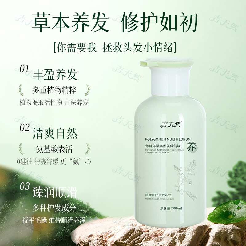 He Shou Wu Herbal Shampoo 300ml Scalp Care and Hair Cleansing for Daily Use - Image 2