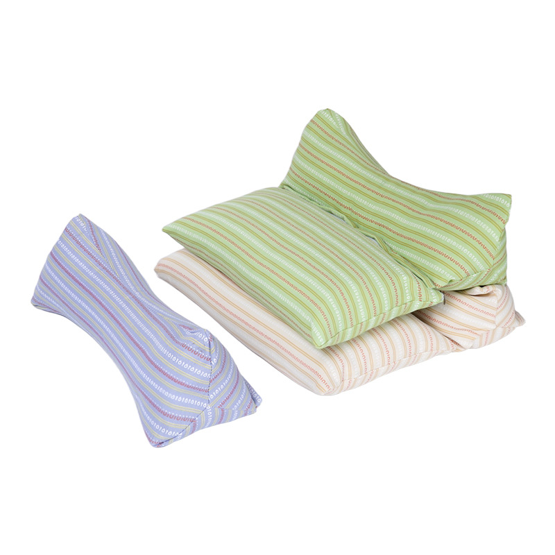 Mugwort Buckwheat Hull Cervical Triangle Pillow Cotton Cover Neck Support Pillow for Home Rest - Image 5
