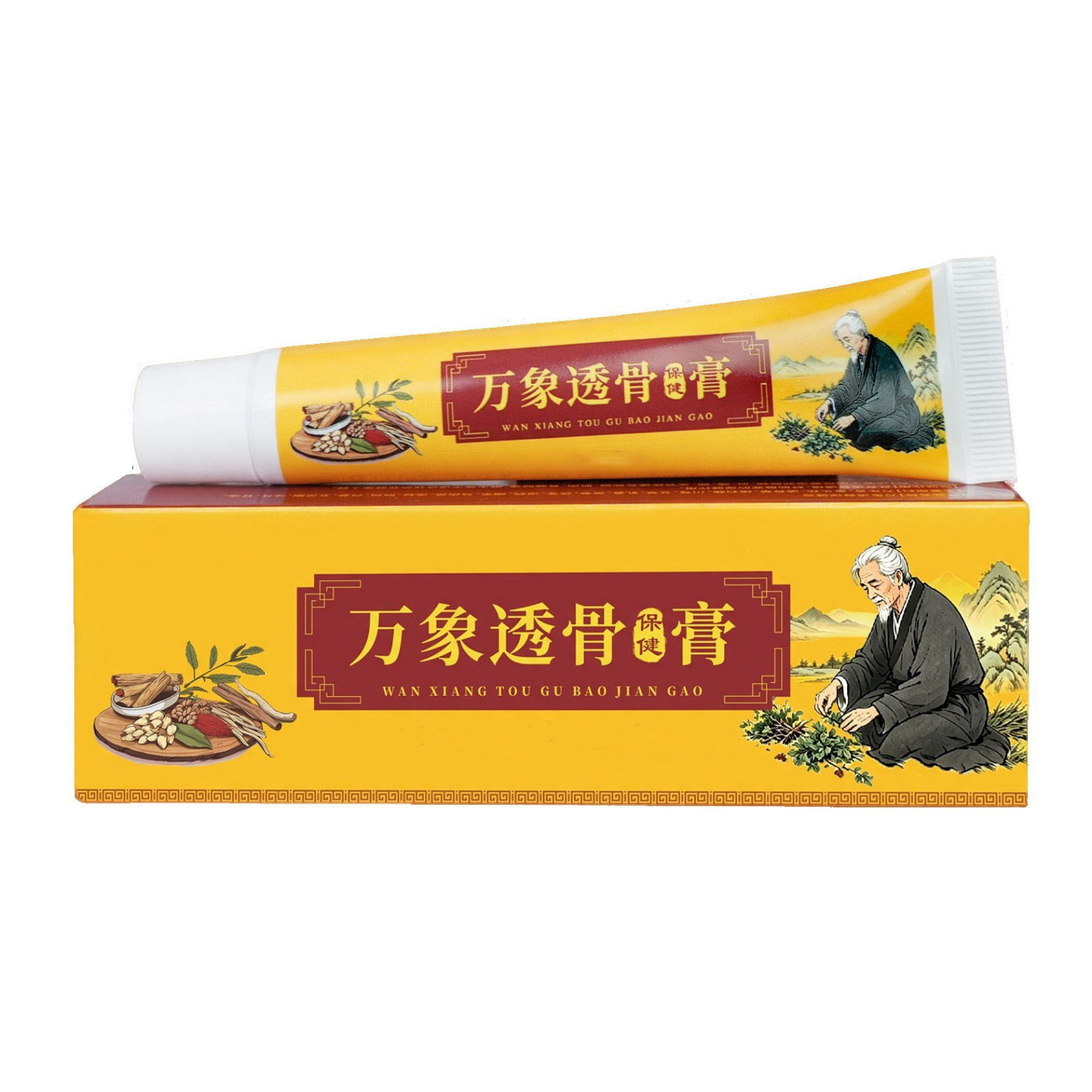 Wanxiang Tougu Gao Herbal Cream External Topical for Neck Shoulder Waist and Legs 20g - Image 5