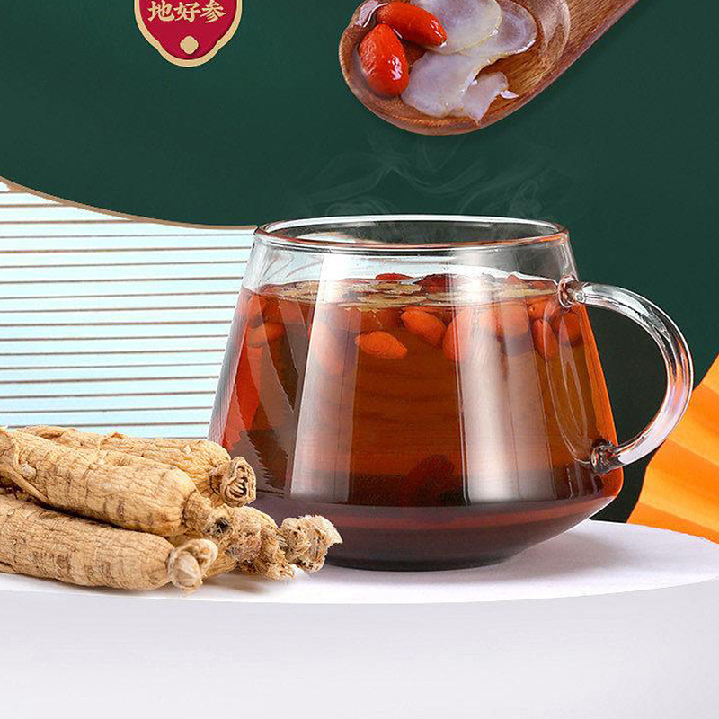 Five Red Ginseng Drink (Ren Shen) — Herbal Energy Beverage with Red Dates & Goji - Image 2