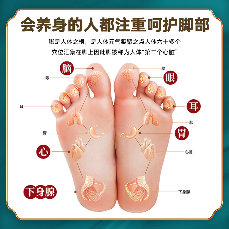 Herbal Foot Soak Pack 6g x 30 Bags Mugwort Ai Ye Powder Soak for Tired Feet - Image 3