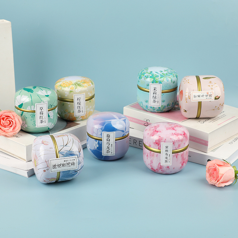 Herbal Tea Blend Mini Canister Set Triangle Tea Bags Mulberry Black Goji Red Date Oolong Fruit Tea 5g x 10 Bags - Image 4