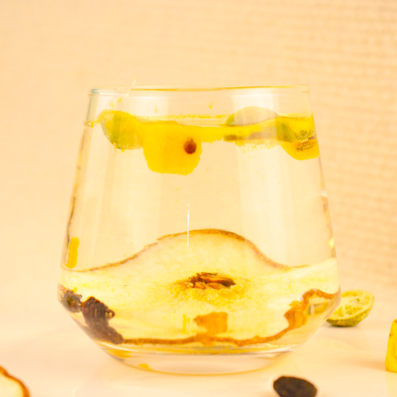 Green Tangerine Passionfruit Snow Pear Fruit Tea 7 Tea Bags Cold Brew Herbal Blend 140g - Image 3