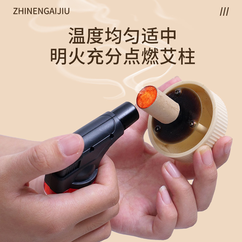 Smokeless Moxa Roll Holder Portable Moxibustion Box with Pure Mugwort Rolls for Home Heat Compress - Image 3
