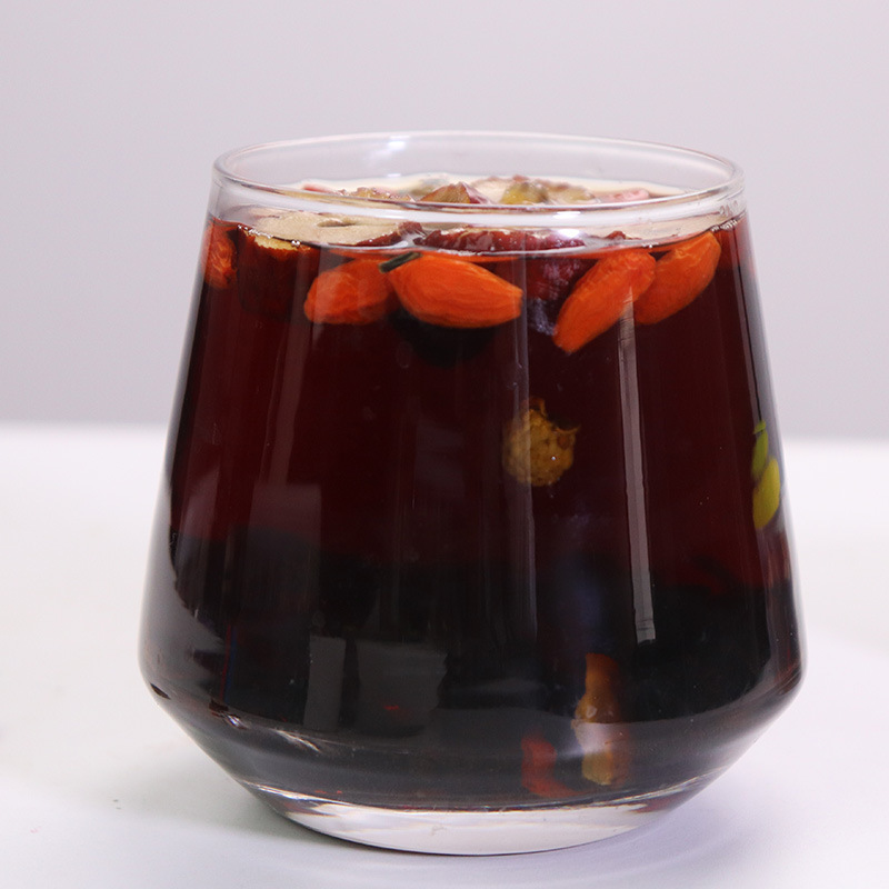 Ginseng Polygonatum Raspberry Herbal Tea 225g Box with 15 Mini Jars Sugar Free Hot Brew Flower Tea - Image 2