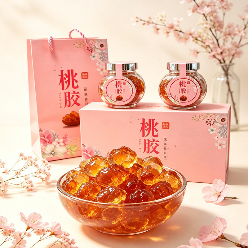 Peach Gum Xue Yan Zao Jiao Mi Gift Box 250g Premium Dessert Soup Combo - Image 2
