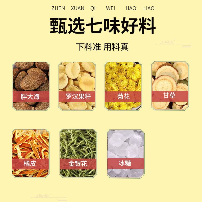 Pang Da Hai & Monk Fruit Chrysanthemum Tea — Honeysuckle, Licorice Herbal Tea Bags - Image 3