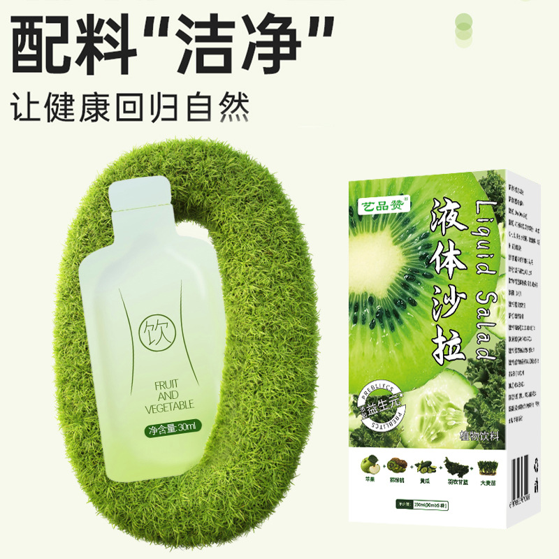 Liquid Salad Fruit Vegetable Juice Concentrate 150ml Box 5 Sachets Ready to Drink Wellness Beverage - Image 2