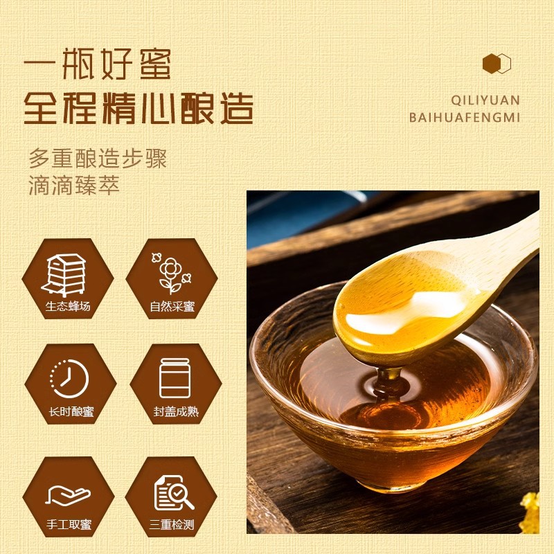 Qiliyuan Wildflower Honey with Goji Berry Natural Squeeze Bottle 500g - Image 3