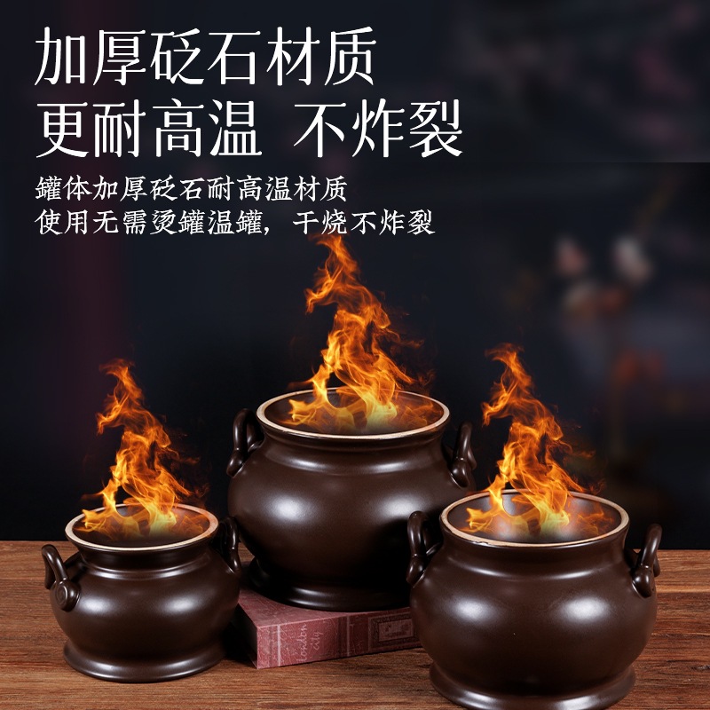 Ruyi Warming Moxibustion Cup Bian Stone Navel Therapy Jar with Fire Bowl Kit for Spa Wellness Care - Image 2