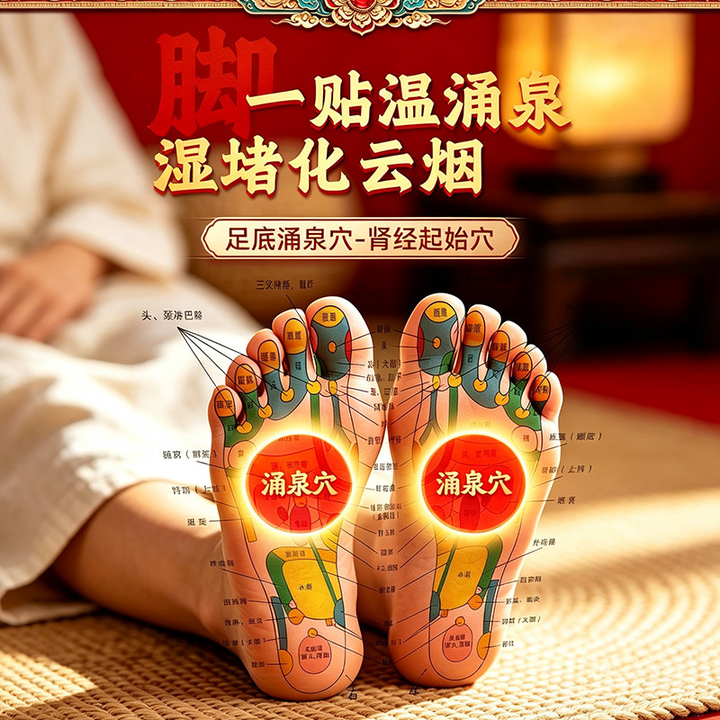 Mugwort Ginger Sichuan Pepper Foot Patches 30 Patches Herbal Foot Soak for Sleep and Dampness - Image 3