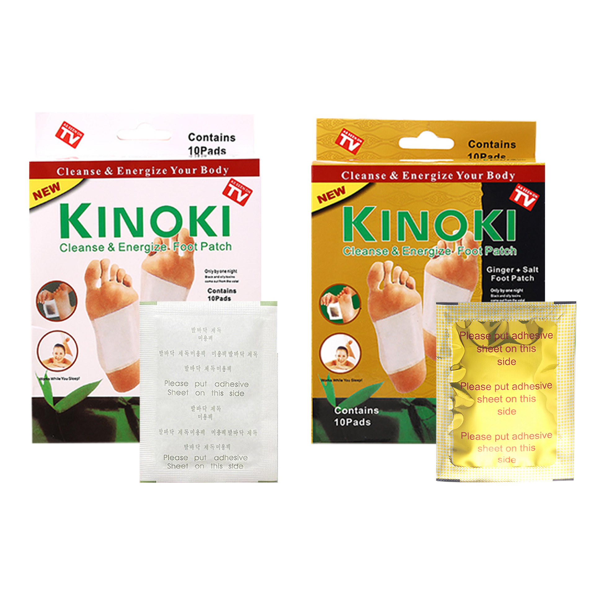 Kinoki Foot Detox Patches with Bamboo Vinegar 10 Patches per Box - Image 5