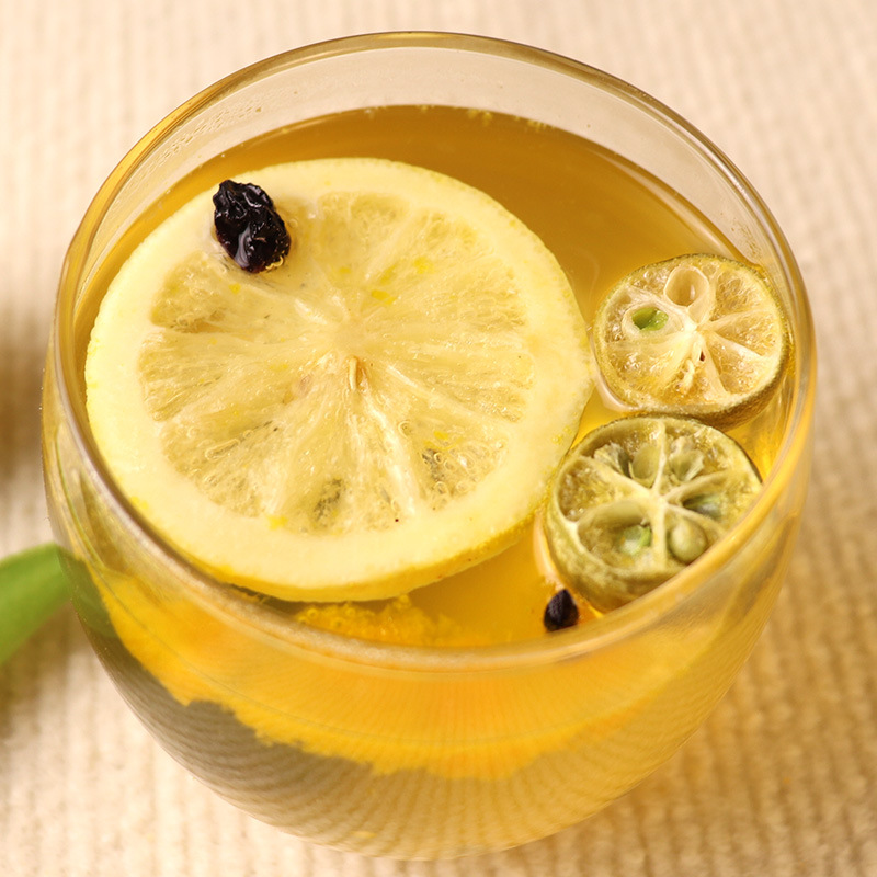 Green Tangerine Passion Fruit Lemon Tea Blend 7 Bags Freeze Dried Fruit Herbal Tea 140g - Image 5