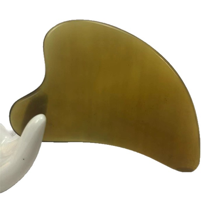 Horn Gua Sha Board Dolphin Shape Face Massage Tool Natural Buffalo Horn Scraping Plate Multiple Thickness Options - Image 5