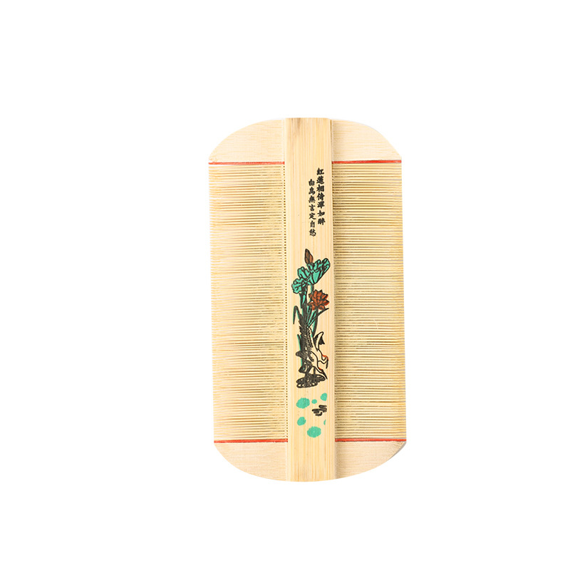 Traditional Bamboo Fine-Tooth Lice Comb Bi Zi Super Dense Teeth for Children and Adults 2 Pack - Image 5