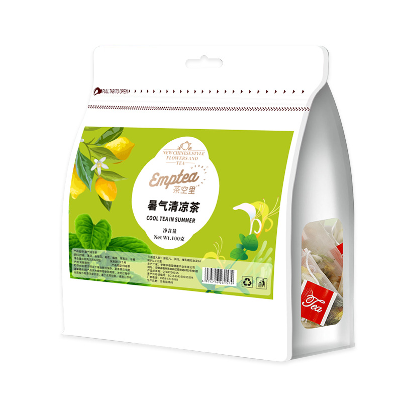 Summer Heat Cooling Tea (暑气清凉茶) — Mint, Honeysuckle & Tangerine Peel Herbal Blend, Cold-Brew Flower Tea - Image 5
