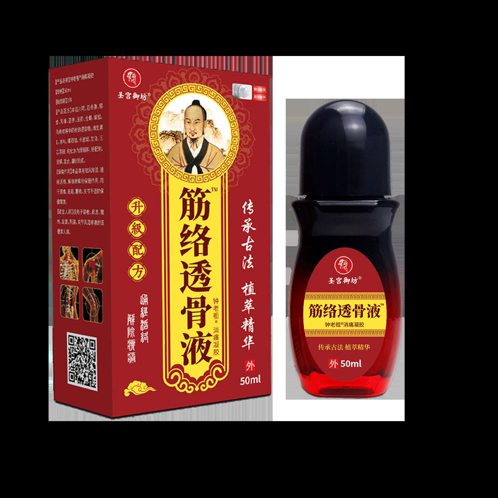 Jin Luo Tou Gu Ye Pain Relief Gel Warming Topical Body Massage 50ml - Image 5