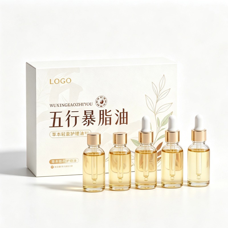 Wuxing Slimming Massage Oil Five Element Topical Massage Oil for Waist Care Customizable OEM Service - Image 5