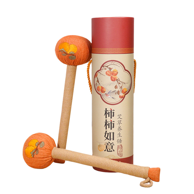 Mugwort Herbal Massage Hammer Ai Cao Hammer Handheld Moxa Stick for Wellness Tapping 26cm - Image 5