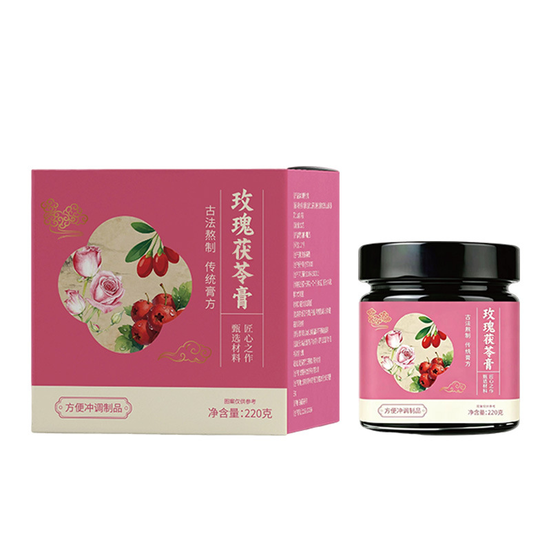 Rose Shu Gan Paste (玫瑰舒甘膏) — Traditional Steamed Herbal Paste with Rose, Chinese Yam, Poria & Goji - Image 5