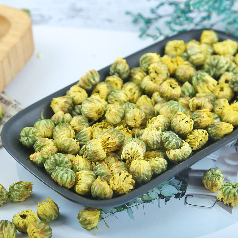 Tai Ju (Chrysanthemum morifolium) Dried Flower Buds — Hangzhou White Chrysanthemum Tea, 500g Bag - Image 2