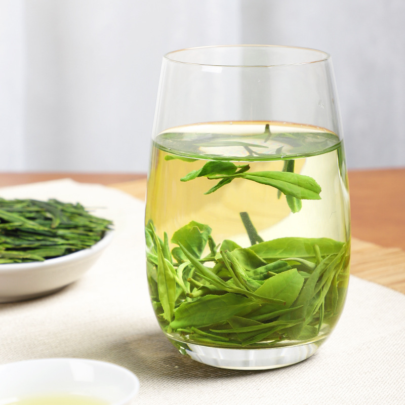 Longjing Dragon Well Green Tea 2024 Spring Pre-Qingming Rich Aroma Hangzhou Bean Fragrance Loose Leaf 50g Wooden Lid Clear Jar - Image 5