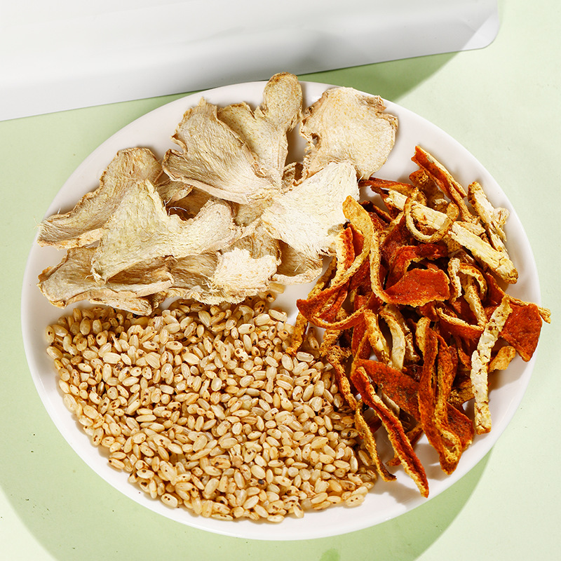 Chen Pi Jiang Mi Cha (Tangerine Peel, Ginger & Roasted Rice Tea) — Triangle Tea Bags - Image 3