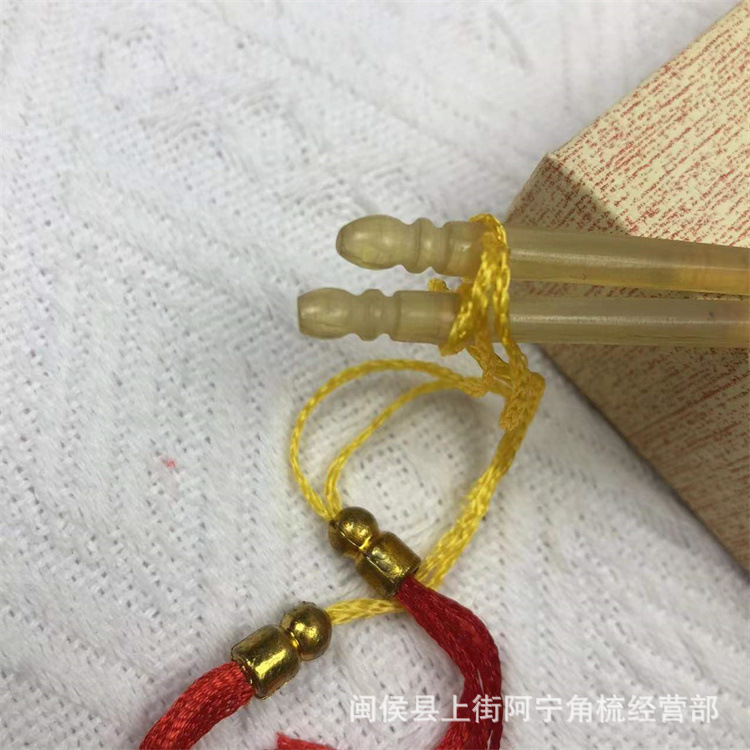 Natural Ox Horn Ear Pick Set 11cm Traditional Ear Cleaning Tool for Personal Care - Image 3
