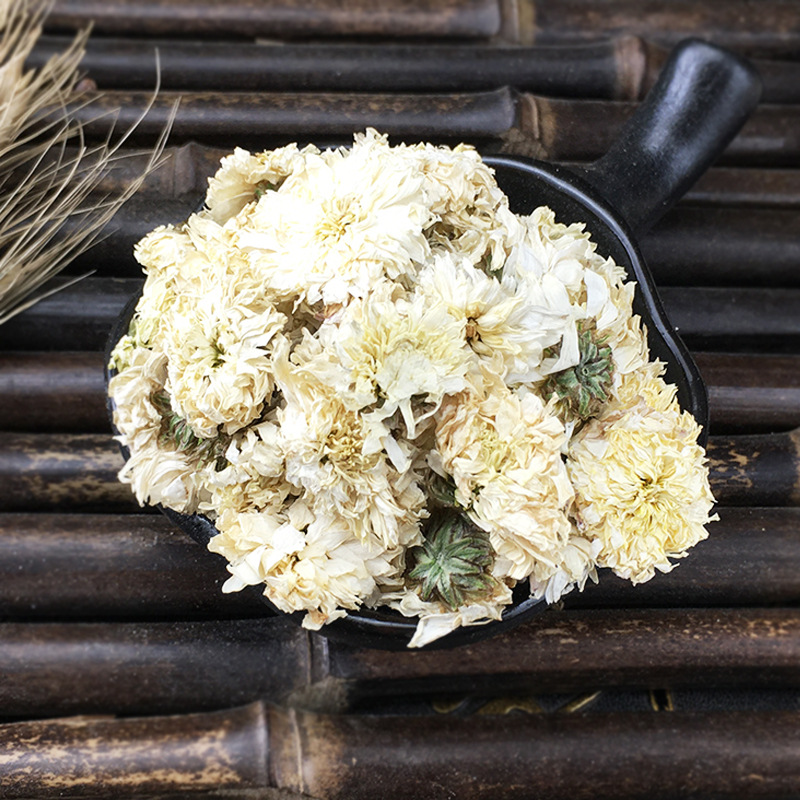 Huangshan Gongju Chrysanthemum Tea Dried White Chrysanthemum Flowers Loose Bulk 500g for Herbal Tea Blends - Image 3
