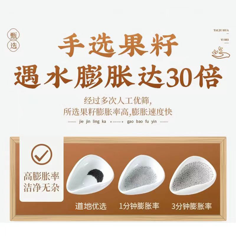 Basil Seeds Lan Xiang Zi 明列子 Natural Dried Seeds for Drinks and Desserts 200g Bulk Pack - Image 2