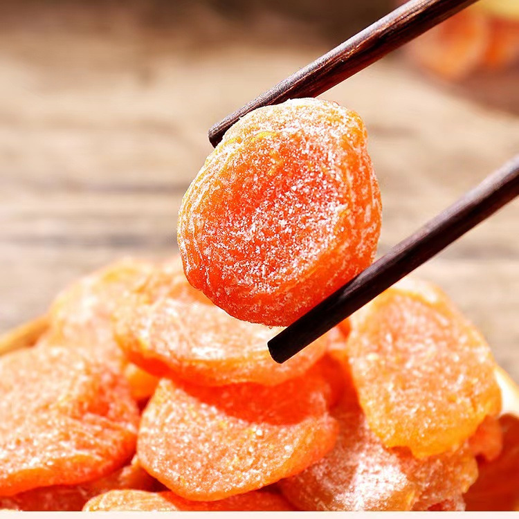 Bamboo Salt Licorice Loquat Dried Fruit Snack 100g Seedless Preserved Loquat with Licorice Flavor - Image 3