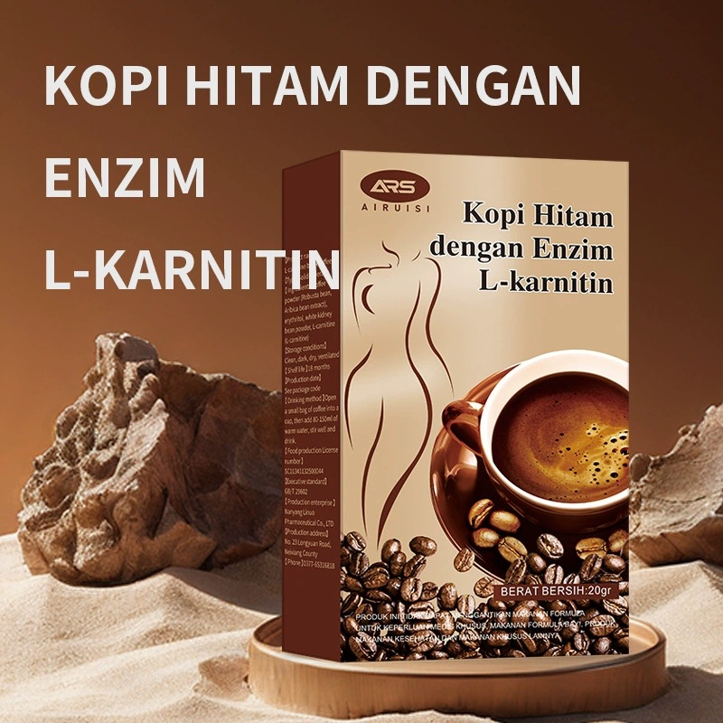 L-Carnitine Black Coffee Instant Ketogenic Meal Replacement Coffee Powder English Version - Image 2