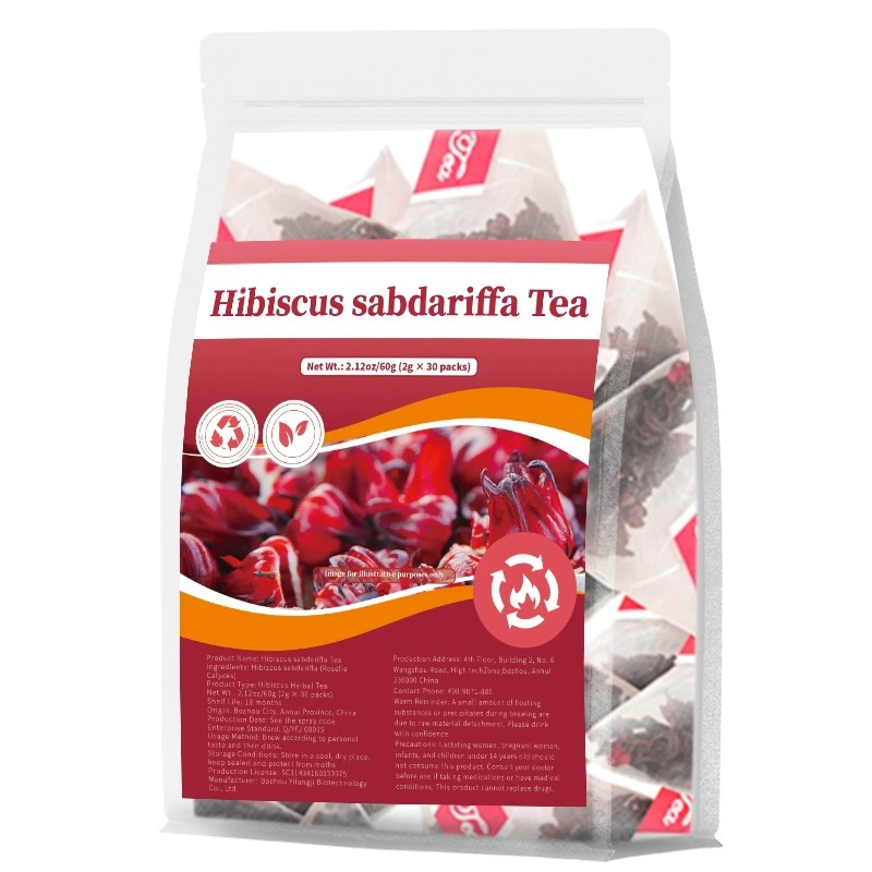 Hibiscus Tea Luo Shen Hua 洛神花 Dried Roselle Flower Herbal Tea 2g x 30 Bags Cold Brew - Image 5