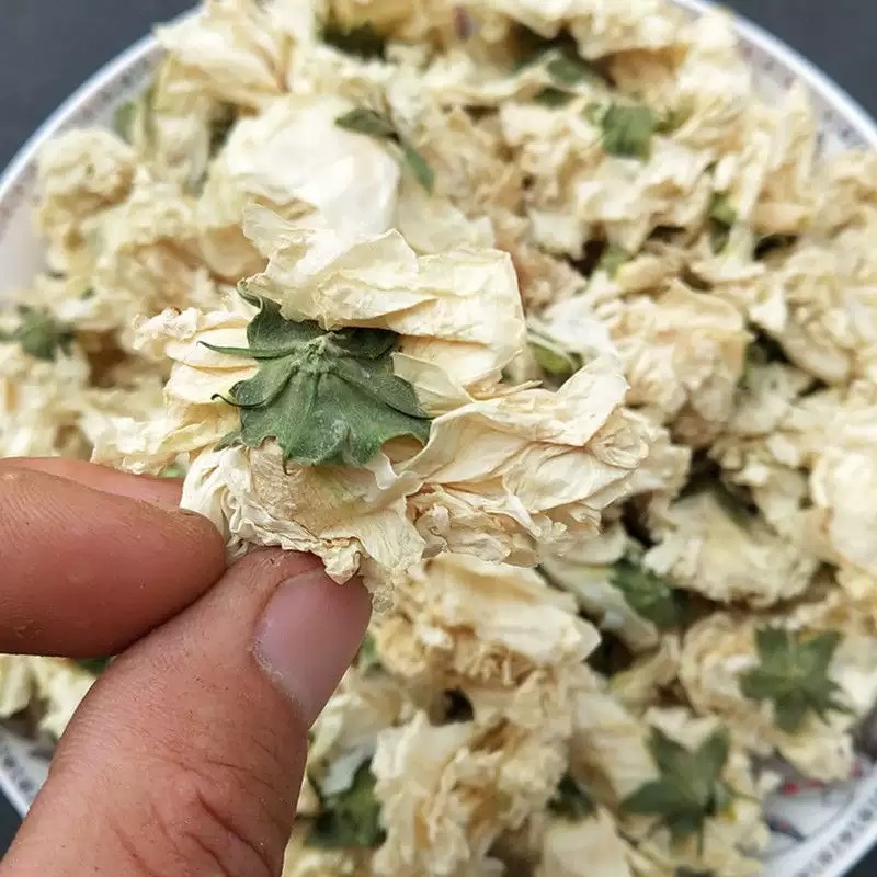 White Hibiscus Flower (Hibiscus syriacus) — Dried Herbal Tea & Wellness Botanicals 500g - Image 4