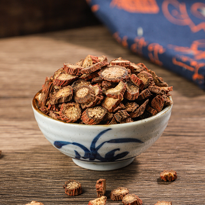 Dried Dan Shen Red Sage Slices 500g Salvia miltiorrhiza Root for Decoction and Herbal Tea - Image 2