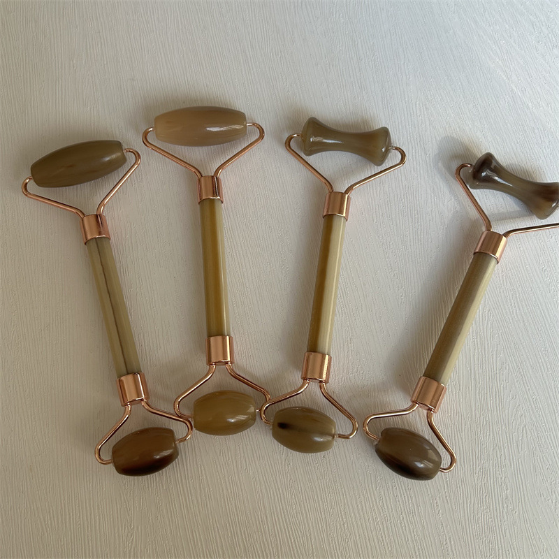 Horn Facial Massage Tool Double Head Roller Gua Sha Beauty Device 15cm - Image 2