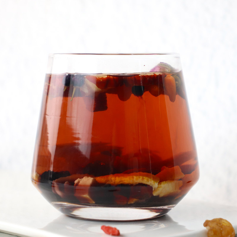 Mulberry Poria Lily Tea Sang Shen Fu Ling Bai He Cha 450g Boxed Herbal Flower Tea 8 Jars Sugar Free Hot Brew - Image 4