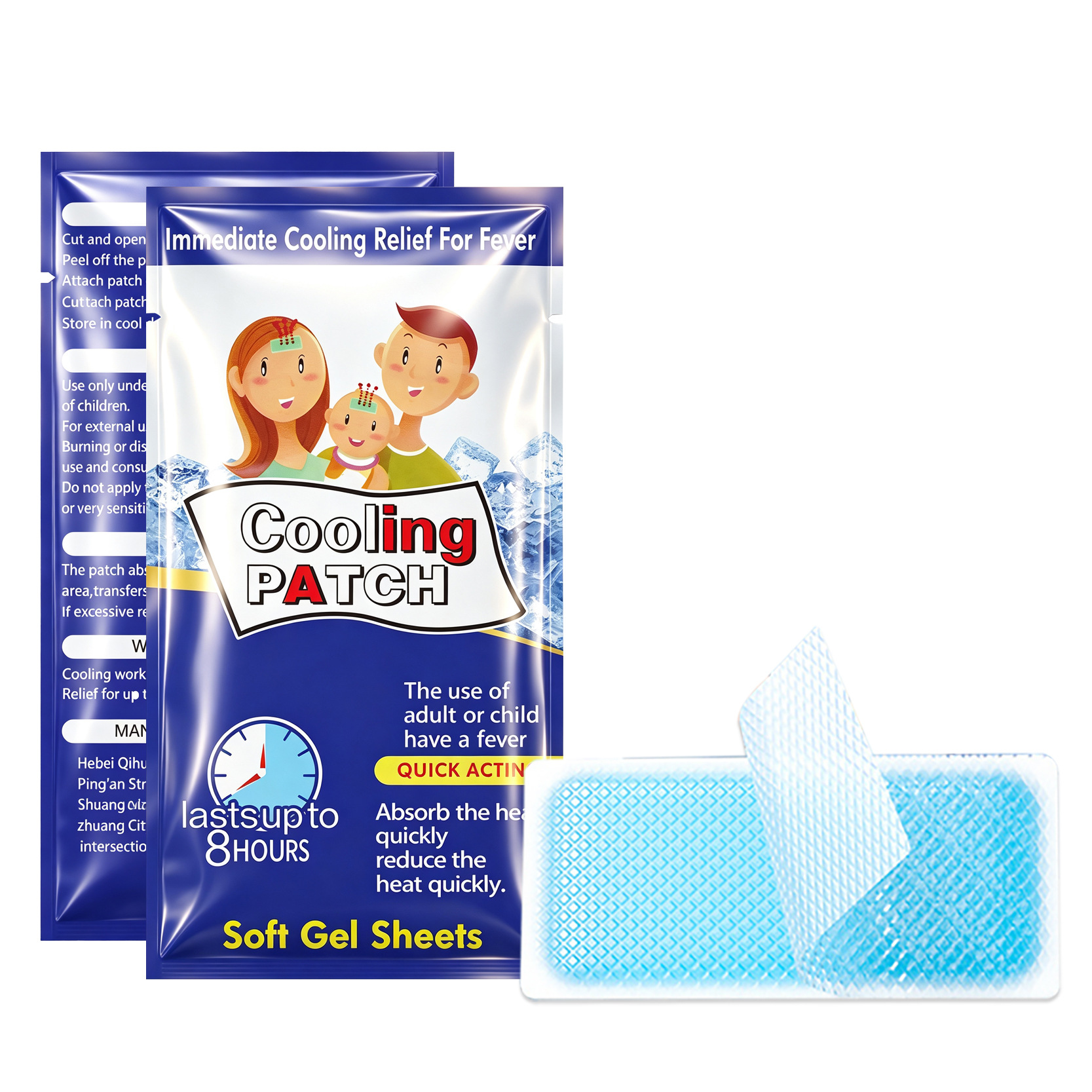 Cooling Gel Patch 2-Pack Hydrogel Body Cooling Patch for Daily Physical Cooling - Image 5