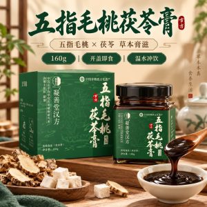 Wu Zhi Mao Tao Fu Shi Gao (Radix Fici Simplicissimae Herbal Paste) — Traditional Steam-Processed Damp-Clearing Herbal Paste, 220g